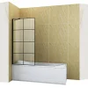 Pare-Baignoire|Silla Global Silla Pare-baignoire MADISON+, fixe, 80x140 cm, Noir