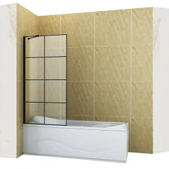Pare-Baignoire|Silla Global Silla Pare-baignoire MADISON+, fixe, 80x140 cm, Noir