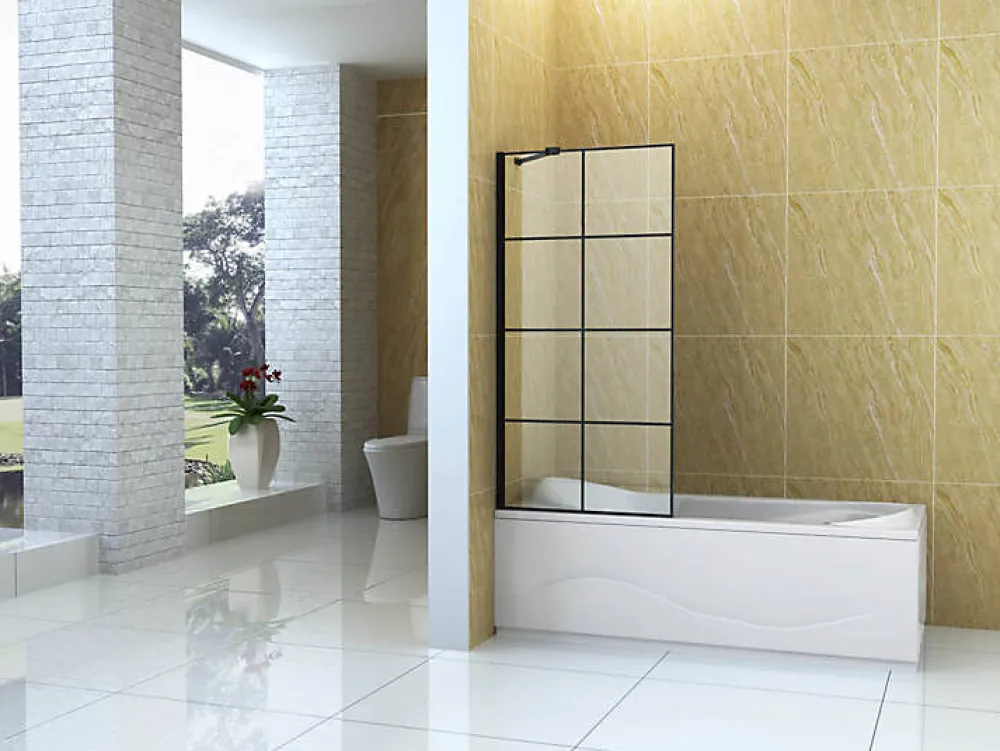 Pare-Baignoire|Silla Global Silla Pare-baignoire MADISON+, fixe, 80x140 cm, Noir