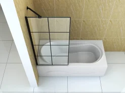 Pare-Baignoire|Silla Global Silla Pare-baignoire MADISON+, fixe, 80x140 cm, Noir