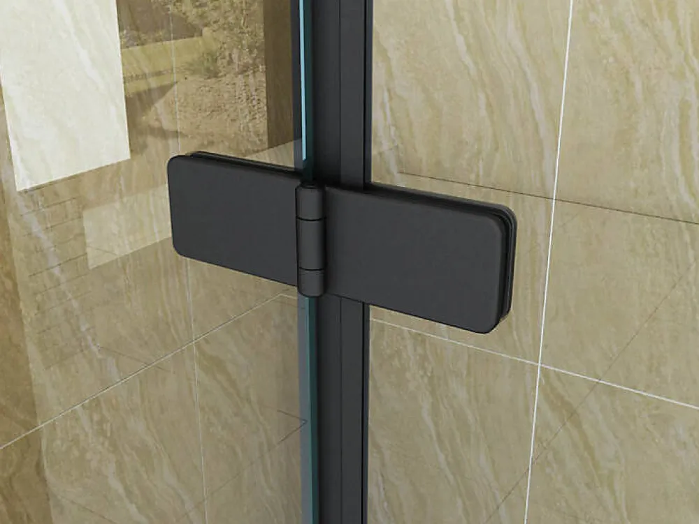 Silla Global Silla Pare-baignoire MARION, pivotant, 120x140 CM, Noir
