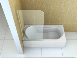 Pare-Baignoire|Silla Global Silla Pare-baignoire MARION, pivotant, 70x140 CM, Doré brossé