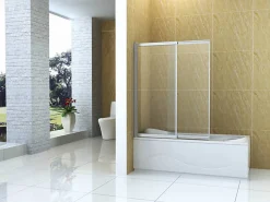 Silla Global Silla Pare-baignoire SPENCER, rabattable, 120x150 CM, Chromé