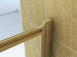 Pare-Baignoire|Silla Global Silla Pare-baignoire SPENCER, rabattable, 100x150 CM, Doré brossé