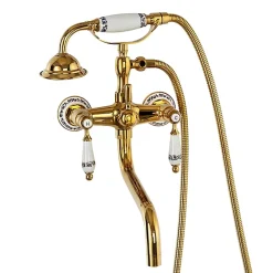 Robinet De Baignoire|Silla Global SILLA Robinet De Baignoire en Laiton retro, mural, doré