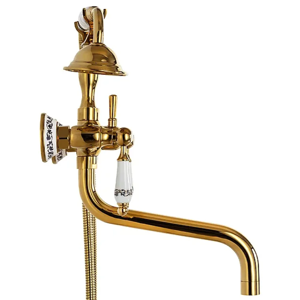 Robinet De Baignoire|Silla Global SILLA Robinet De Baignoire en Laiton retro, mural, doré