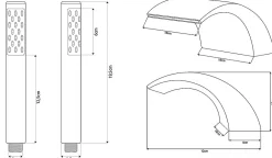 Robinet De Baignoire|Silla Global Silla Robinet De Baignoire en Laiton sur plage 3 trous, Blanc