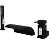 Silla Global Silla Robinet De Baignoire en Laiton sur plage 3 trous, Noir mat