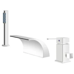 Silla Global Silla Robinet De Baignoire en Laiton sur plage 3 trous, Chrome