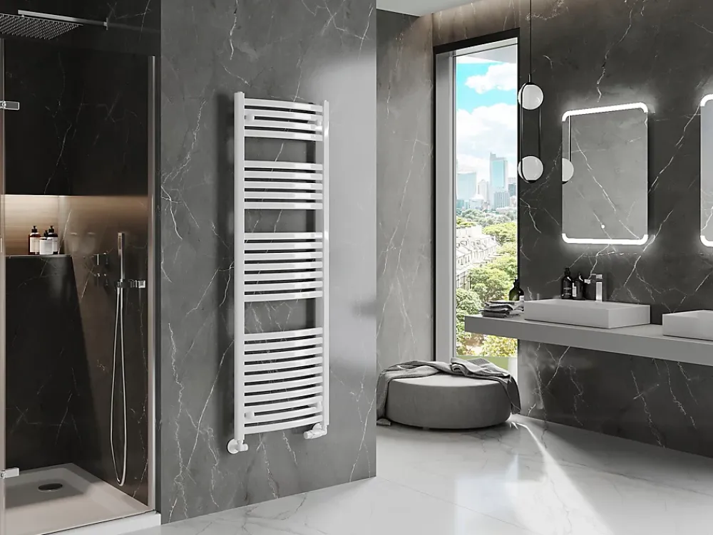 Sèche-Serviettes Eau Chaude|Silla Global Silla Sèche-serviettes eau chaude 680W 150x50x5,4cm, Blanc