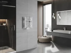 Silla Global Silla Sèche-serviettes eau chaude 179W 50x40x4,4cm, Blanc