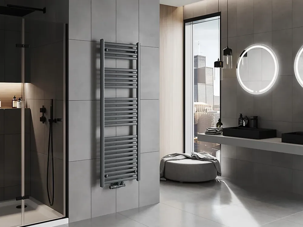 Sèche-Serviettes Eau Chaude|Silla Global Silla Sèche-serviettes eau chaude 693W 150x50x3cm, Gris