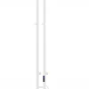 Silla Global Silla Sèche-serviettes eau chaude 150W 140,5x13,7x4,2cm, Blanc