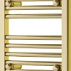 Silla Global Silla Sèche-serviettes eau chaude 141W 50x40x4,4cm, Doré