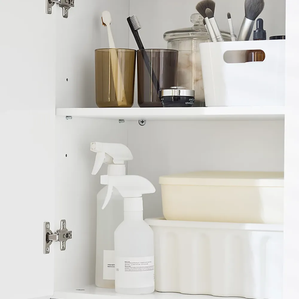 Armoire De Salle De Bains|Sobuy Armoire Murale avec Miroir, 1 Porte 3 Compartiments, Étagères Réglables, Blanche