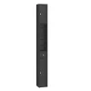 Sobuy Colonne de salle de bain étanche avec étagères et tiroirs réglables, MDF noir