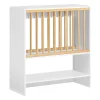 Sobuy KCR09-W Porte-Assiettes Murale, Meuble de Rangement d'Assiettes et Epices, Etagère Murale Blanche