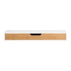 Armoire De Salle De Bains|Sobuy Étagère Murale avec Tiroir - Étagère Flottante Blanc et Nature