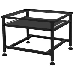 Ml-Design Socle de machine à laver avec étagère extensible base sèche-linge en acier noir