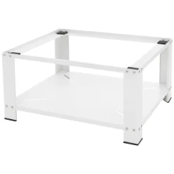 Etendoir À Linge|Ml-Design Socle pour machine à laver en acier blanc accessoire avec étagère 63x54x32 cm
