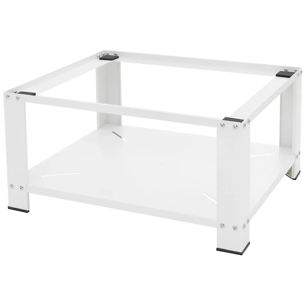 Etendoir À Linge|Ml-Design Socle pour machine à laver en acier blanc accessoire avec étagère 63x54x32 cm