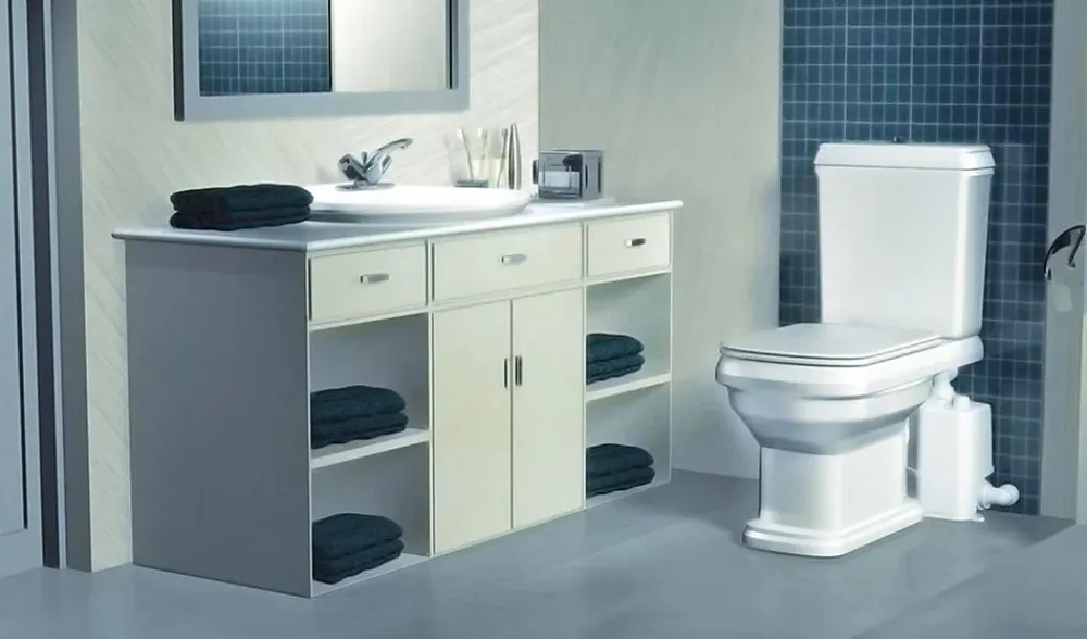 Wc Chimique Et Broyeur|Grundfos SOLOLIFT2 WC-1 (cuve de relevage automatique + broyeur wc) - Modèle : SOLOLIFT2 WC-1