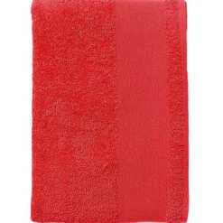 Sols - Serviette à main ISLAND Rouge (Taille unique)