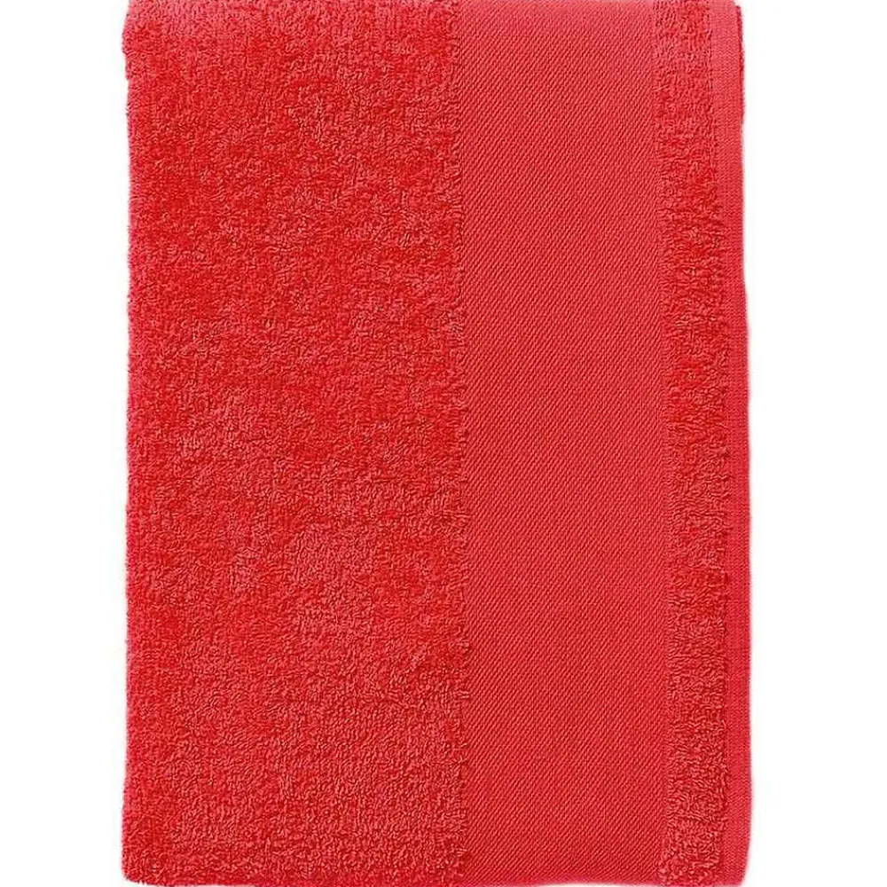 Sols - Serviette à main ISLAND Rouge (Taille unique)
