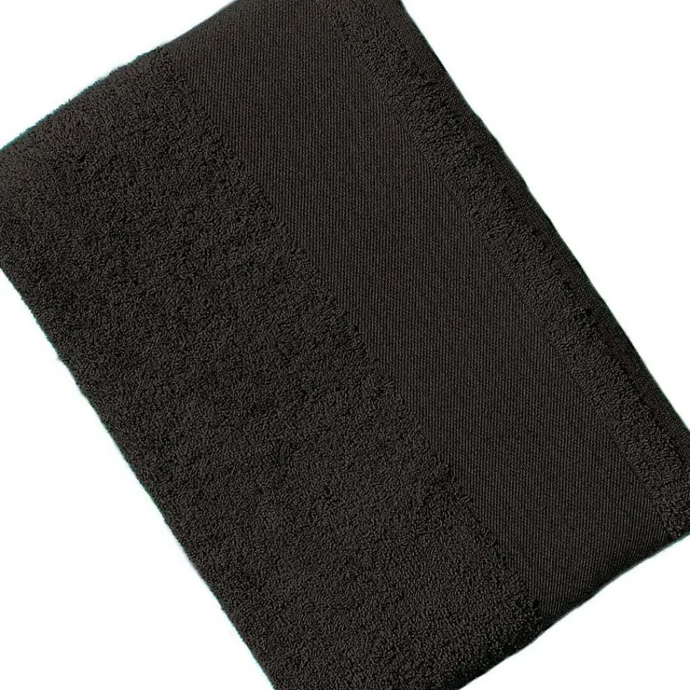 Gant De Toilette|Sols - Serviette à main ISLAND Noir (Taille unique)