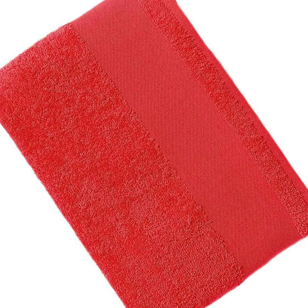 Gant De Toilette|Sols - Serviette de bain ISLAND Rouge (Taille unique)
