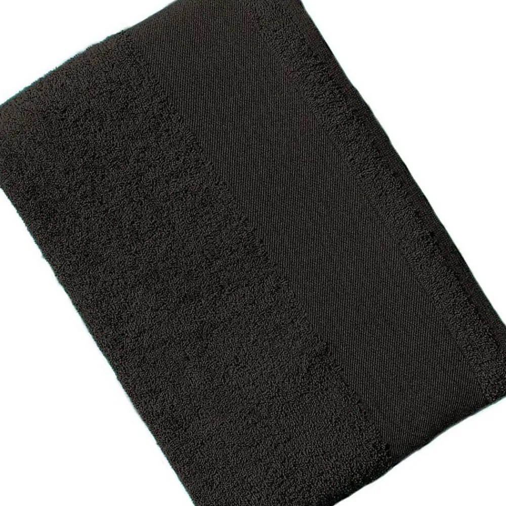 Gant De Toilette|Sols - Serviette de bain ISLAND Noir (Taille unique)