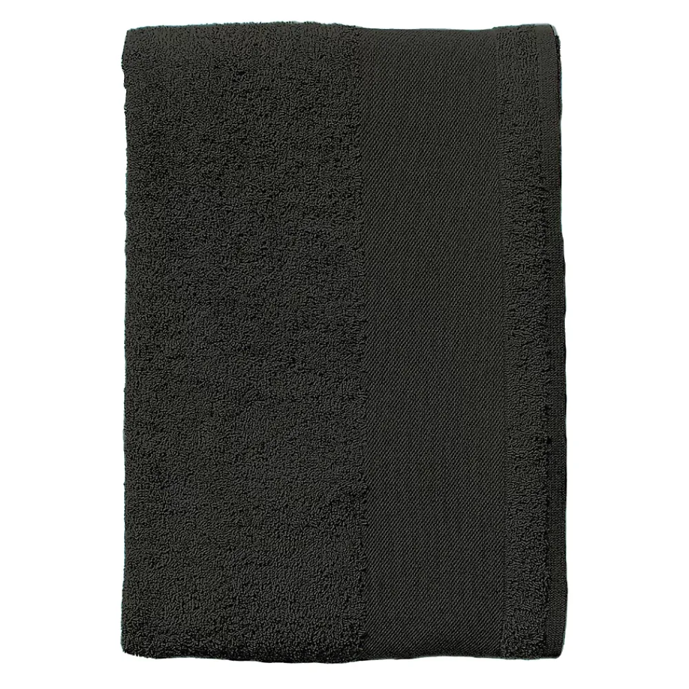 Gant De Toilette|Sols - Serviette de bain ISLAND Noir (Taille unique)