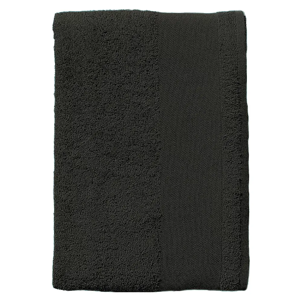 Sols - Serviette de bain pour invités ISLAND Noir (Taille unique)