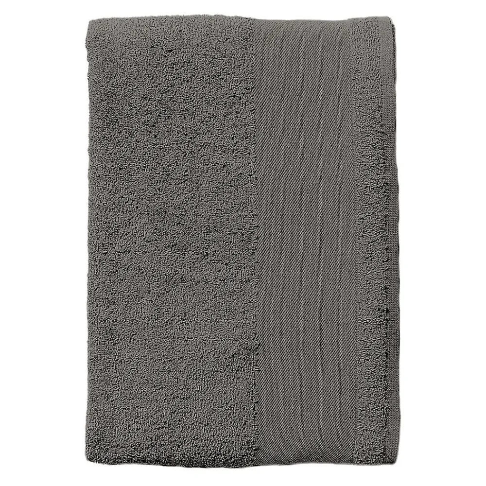 Gant De Toilette|Sols - Serviette de bain pour invités ISLAND Gris foncé (Taille unique)