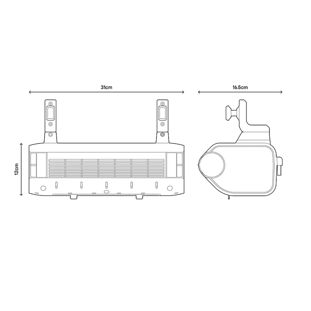 Sèche-Serviettes Électrique|GoodHome Soufflerie amovible Acilia blanc 500W