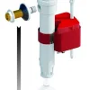 Dubourgel Soupape DUAL 6 surverse centrale 3/6 litres et robinet SX à flotteur télescopique- - Robinet flotteur et mécanisme