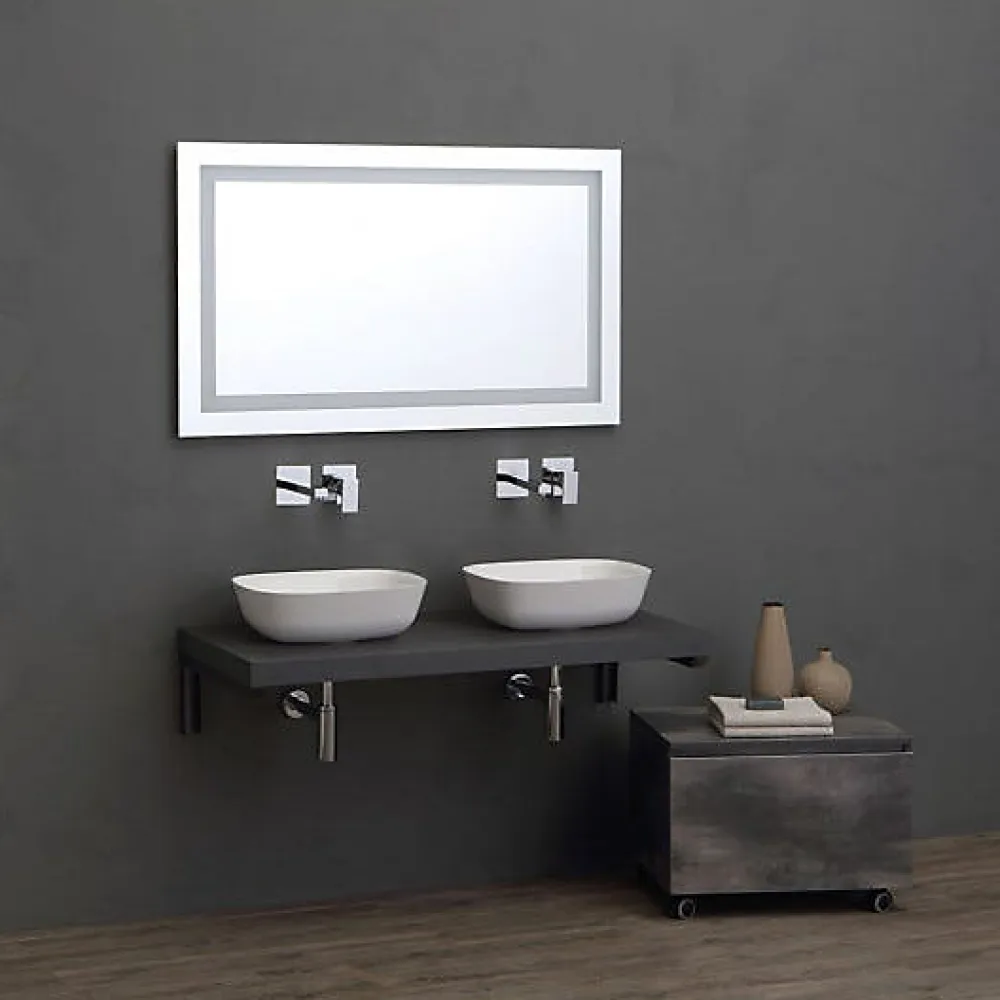 Plan De Travail Salle De Bains|Kiamami Valentina Support D'étagère De 49 Cm En Métal Gris Foncé