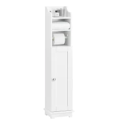 Sobuy Support Papier Toilette Armoir Toilettes FRG177-W,
