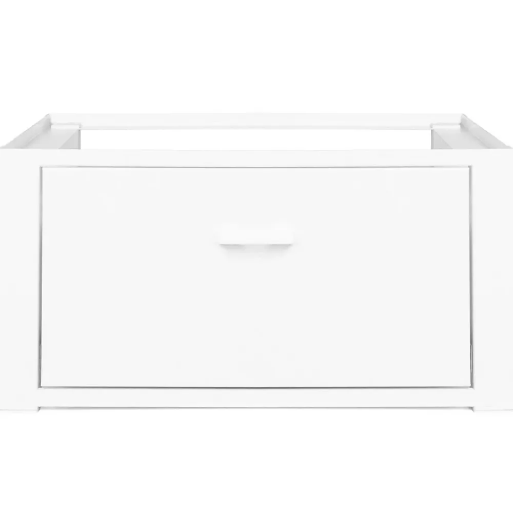 Armoire De Salle De Bains|IDMarket Support pour machine à laver 63 x 54 cm socle réhausseur en métal avec tiroir