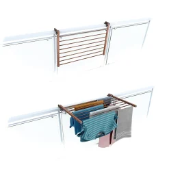 Foxydry Support rambarde corten rabattable 82x63x8 cm Duo