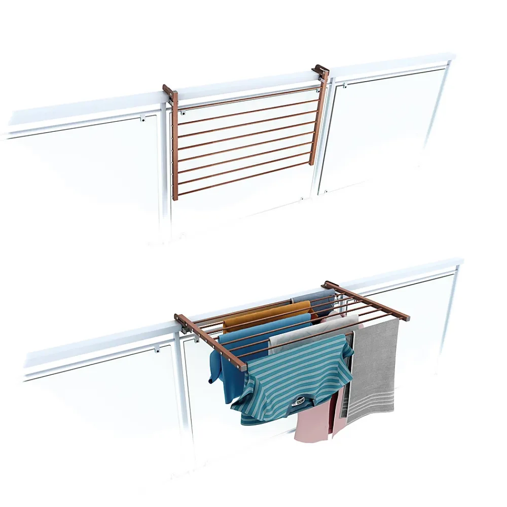 Foxydry Support rambarde corten rabattable 82x63x8 cm Duo
