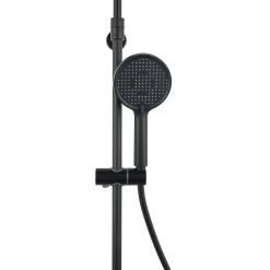 Swiss Aqua Technologies Aurum colonne de douche avec mitigeur thermostatique + douchette 3 jets + douche de tête, noir mat