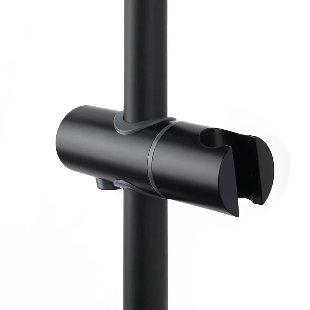 Swiss Aqua Technologies Aurum colonne de douche avec mitigeur thermostatique + douchette 3 jets + douche de tête, noir mat