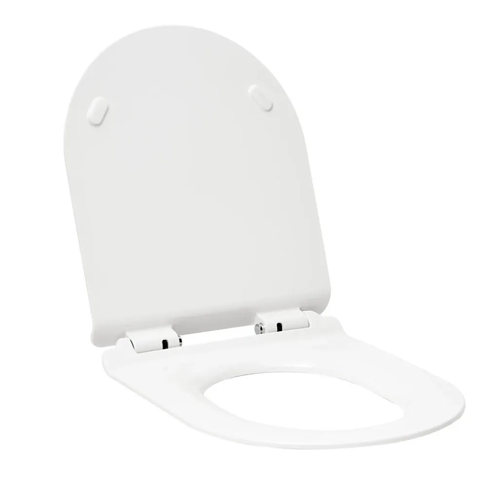 Wc Suspendu|Swiss Aqua Technologies Brevis WC suspendu sans bride, fixations invisibles + abattant ultra-fin, softclose (BrevisRimless)