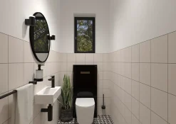 Lavabo|Swiss Aqua Technologies Brevis Lave-mains suspendu avec trou pour robinetterie à droite, 40,5x20,5x10,5cm (SATBRE4020SR)