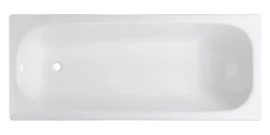 Swiss Aqua Technologies By Kaldewei Vivien 150 x 70 cm Baignoire gain de place 82 L en acier émaillé, sans pieds, blanc