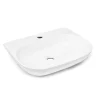 Swiss Aqua Technologies Brevis Lavabo suspendu avec trou pour robinetterie, 50x38,5x12cm (SATBRE5038R)