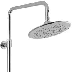 Colonne De Douche Hydromassante|Swiss Aqua Technologies Colonne douche, Douchette 3 jets, mitigeur thermostatique, Barre réglable en hauteur, Chrome/Blanc
