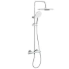 Colonne De Douche Hydromassante|Swiss Aqua Technologies Colonne de douche XXL 250 avec mitigeur thermostatique, Douchette 3 jets, chrome (SATSSTKE)