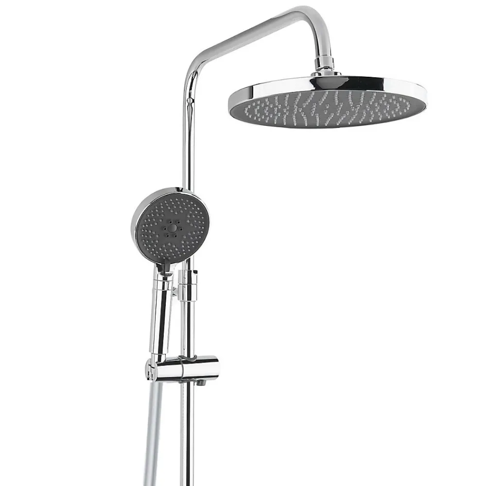 Colonne De Douche Hydromassante|Swiss Aqua Technologies Colonne de douche XXL 240 avec mitigeur thermostatique, Douchette 3 jets, Chrome (SATSSTK)